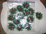 Christmas Floating Holly Candles - Unused in Luke AFB, Arizona