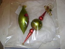 2 Retro-Look Hallmark Glass Ornaments in Kingwood, Texas