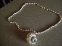 Polished Capiz Shell Pendant Necklace in Luke AFB, Arizona