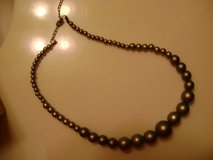 Olive Green/Taupe Beaded Necklace in Conroe, Texas
