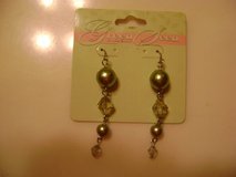 Green/Gold Beaded Earrings in Luke AFB, Arizona