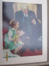 Vintage Rockwell Doctor and Doll 1942 framed print reduced in St. Charles, Illinois